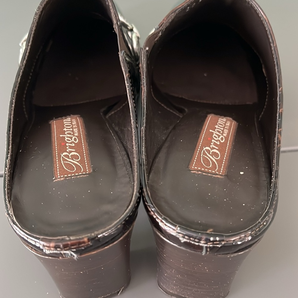 Brighton TWIGGY slip on shoes clogs mules 7.5 - Picture 4 of 6